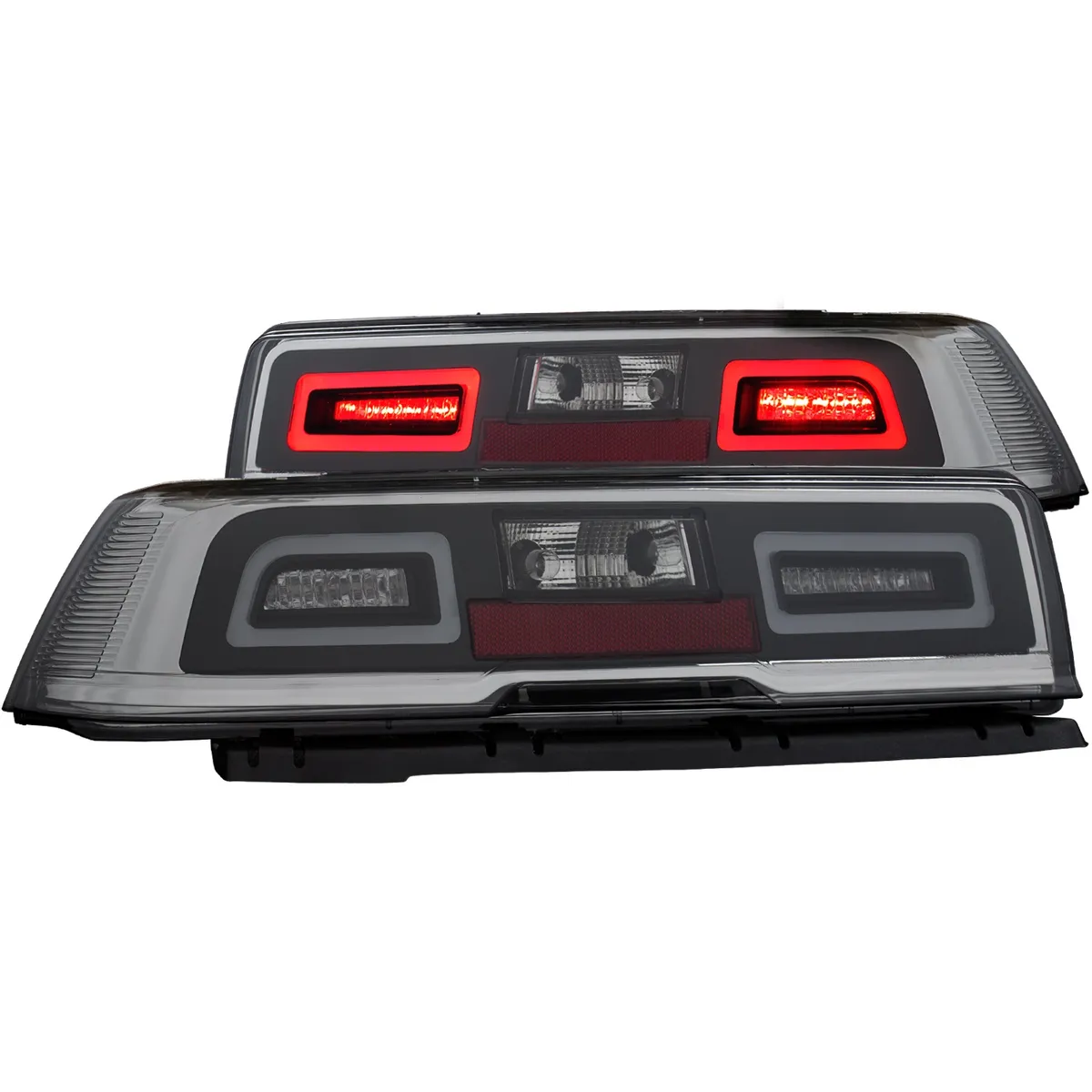 Chevy Camaro 14-15 LED Tail Lights Chrome Smoke Lens product image