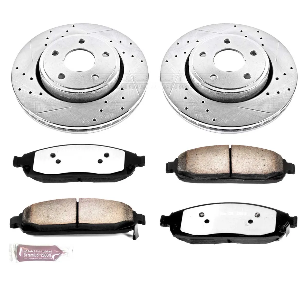 Z36 Truck/Tow Upgrade Kit: Drilled/Slotted Rotors; Carbon-Fiber Ceramic Pads W/Hardware product image
