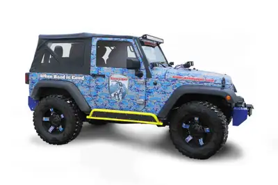 Steinjager Steinjäger Armor Wrangler JK 2007-2018 Rock Sliders Frame for 2 Door Models Neon Yellow