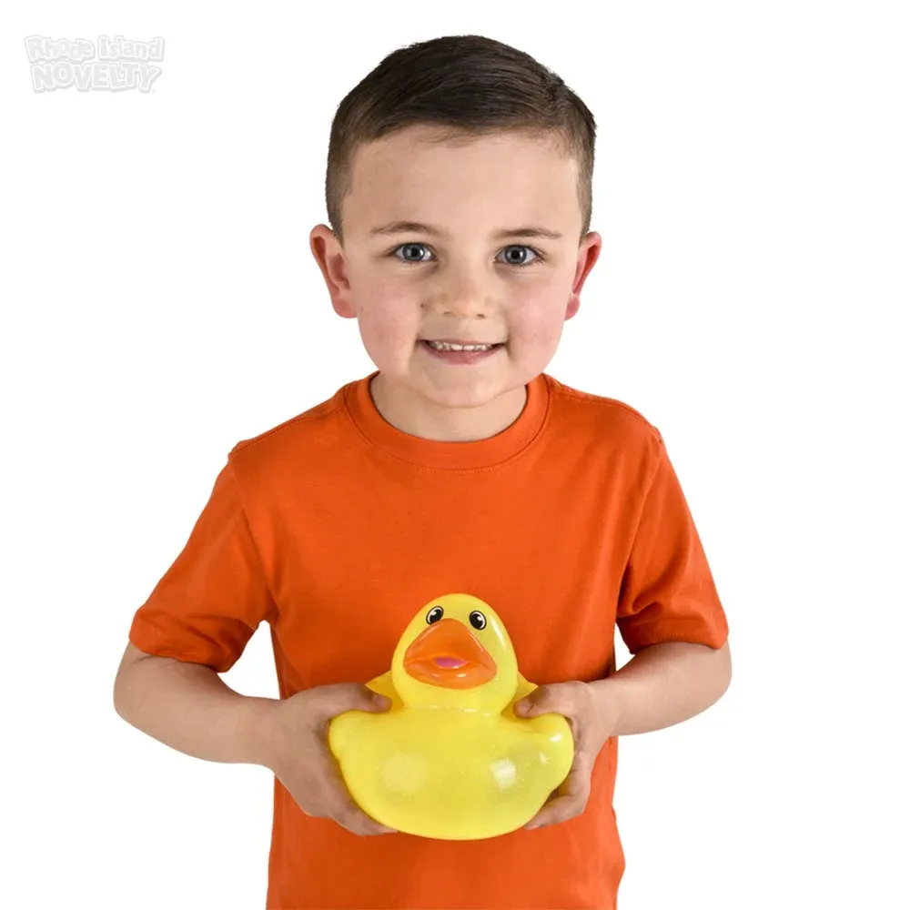 Big Rubber Glitter Ducky Collectible 6\" product image