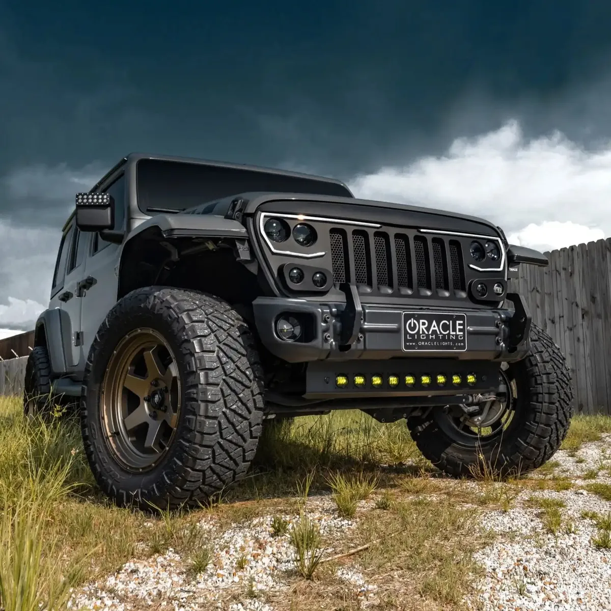 ORACLE Lighting Skid Plate with Integrated LED Emitters for Jeep Wrangler JL and Gladiator JT product image