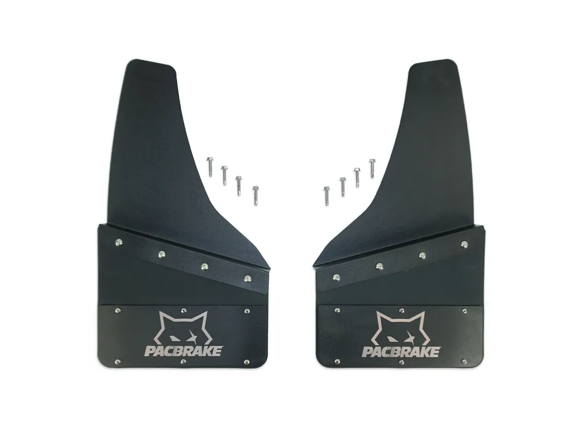 Pacbrake Kickback Mud Flap Set Universal Black Powder Coated 12 w x 10 l Hp10580-12-10 product image