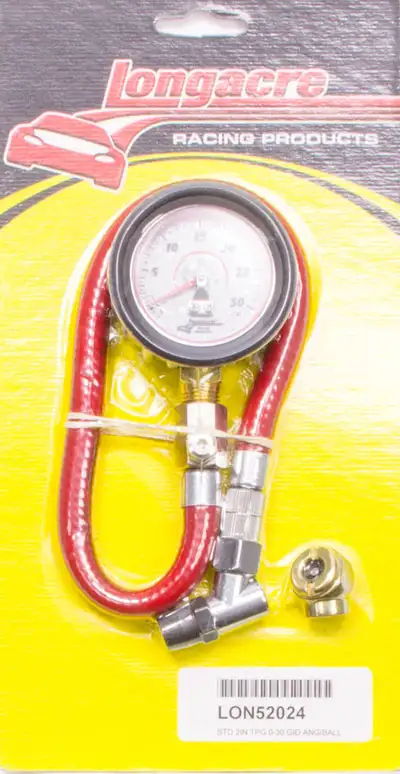 Longacre Tire Gauge 0-30PSI 2in GID