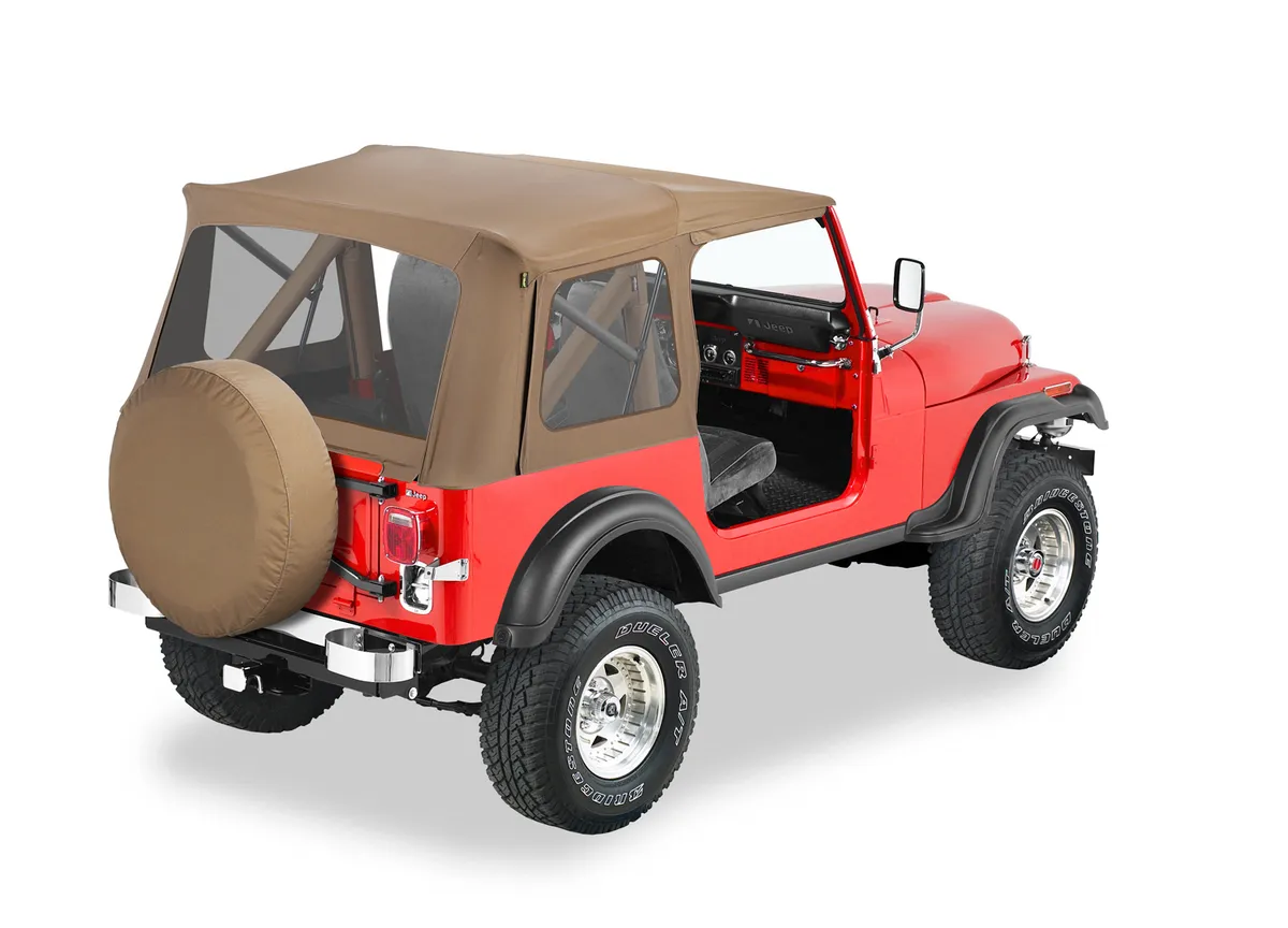 Jeep CJ7 Soft Top Supertop Classic Squareback Soft Tops For Jeep 1976-1986 CJ7 Clear Spice Bestop product image