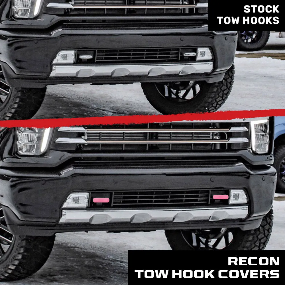 Chevy 20-25 Silverado 1500 Tow Hook Covers 2-Piece Set of Silicone Covers Standard & LED Options - Multiple Colors product image