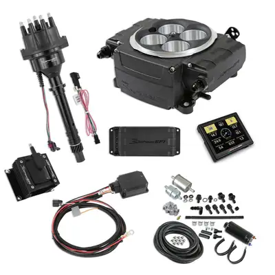 Holley Sniper-2 EFI Master Kit w/SBC Ignition Black