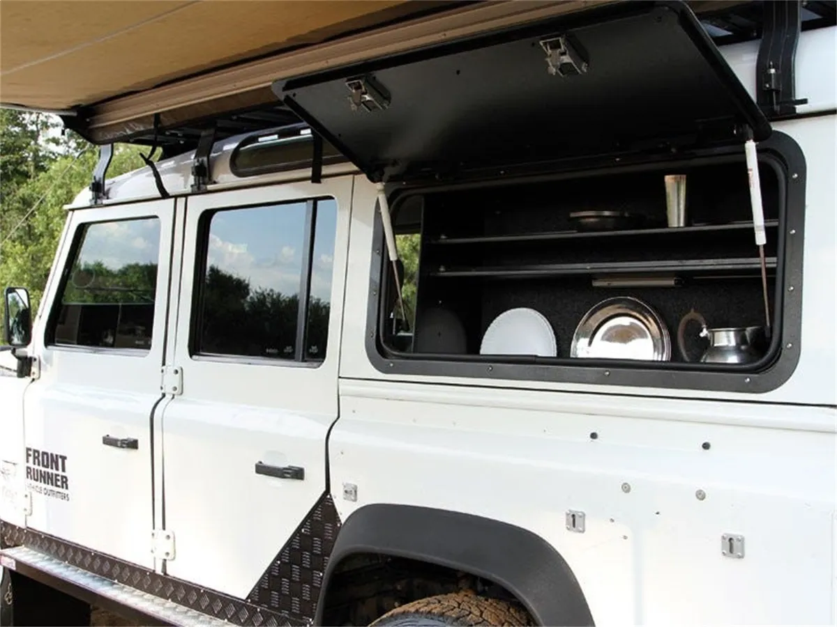 Gullwing Window; Aluminium; For 1983-2016 Land Rover Defender; product image