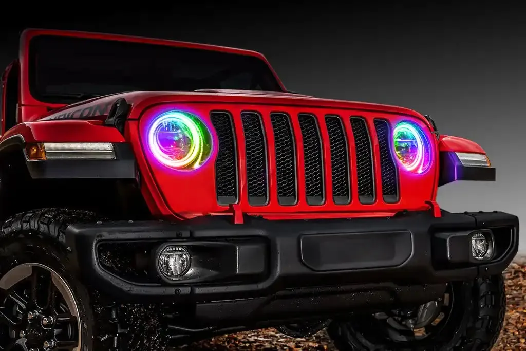 1346-330 - Jeep Wrangler JL/Gladiator JT ColorSHIFT RGB+W Headlight DRL Kit - w/RF Cont. product image
