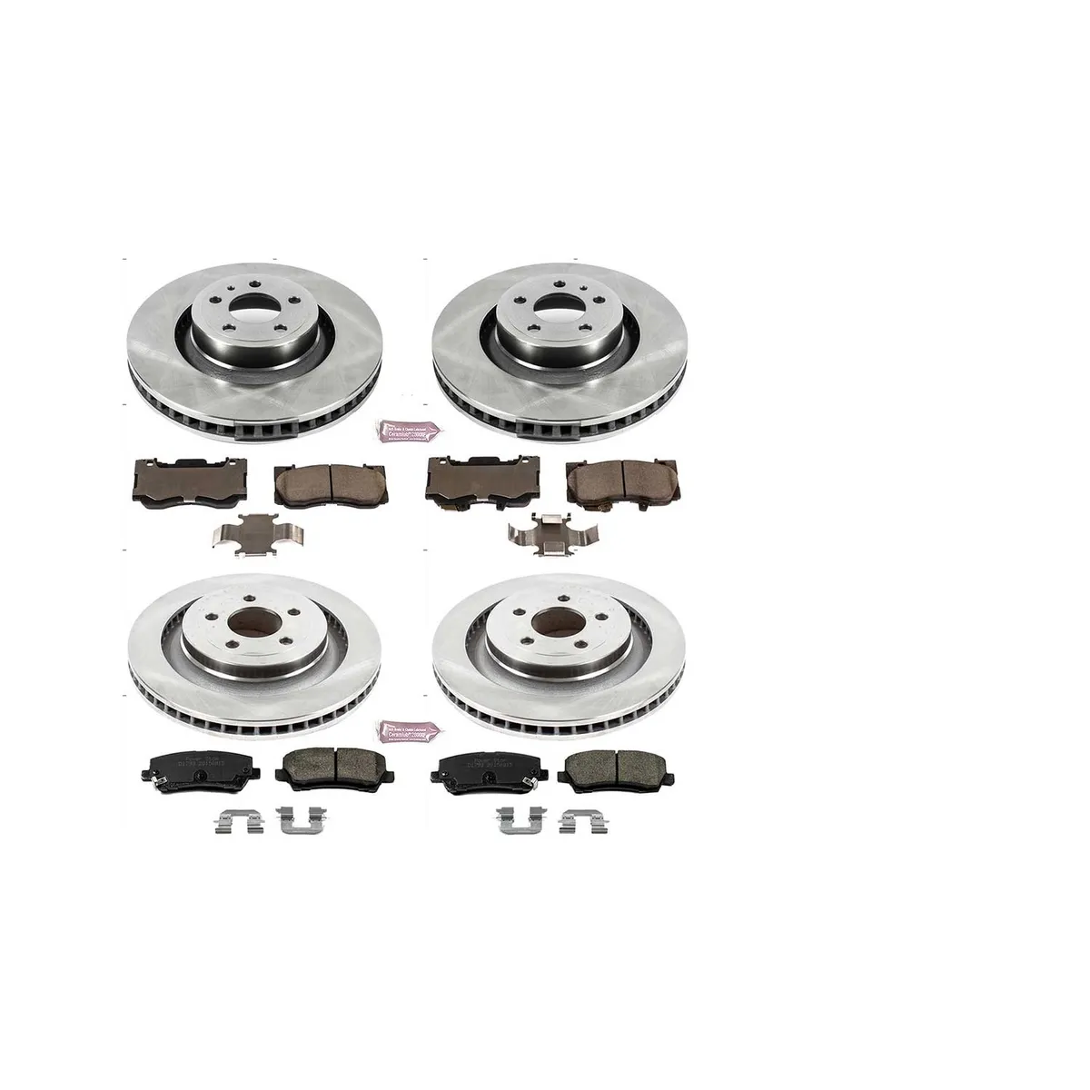 Z17 Direct Replacement Kit: Rotors; Ceramic Pads W/Hardware product image