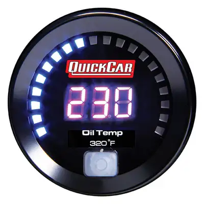 Quickcar Racing Products Digital Oil Temperature Gauge 100-320