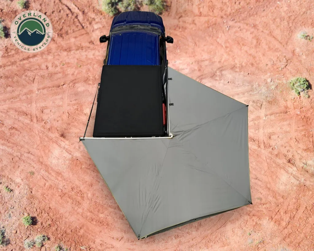 Overland Vehicle Systems Nomadic 270 LT Awning - Passenger Side - Dark Gray w/ Black Cover product image