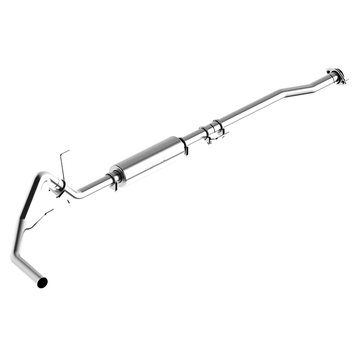 Armor Lite Cat Back Exhaust System; 3 in.; Incl. Front Pipe/Ext. Pipe/Muffler/Over Axle Pipe/Tailpipe/Hardware; No Tip Incl.; Single Side Exit; Aluminized; product image