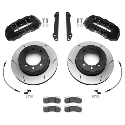 Wilwood Brakes 23c F250/F350 Tx6dm Big Brake Truck Front Brake Kit 15.5in Rotor w/ Lines Red