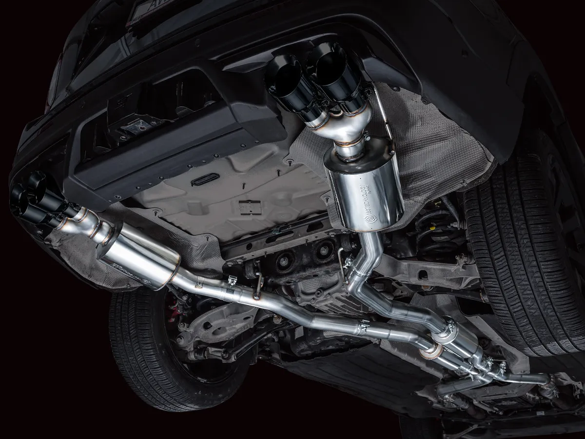 AWE Touring Edition Exhaust for Ford Explorer ST - Chrome Silver Tips product image