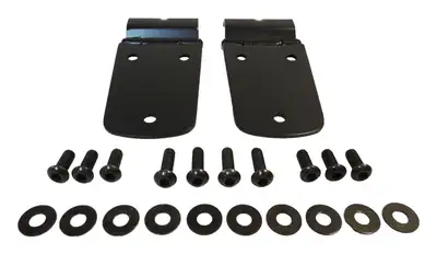 Crown Automotive Jeep Replacement RT Off-Road - Stainless Black Hood Hinge Set