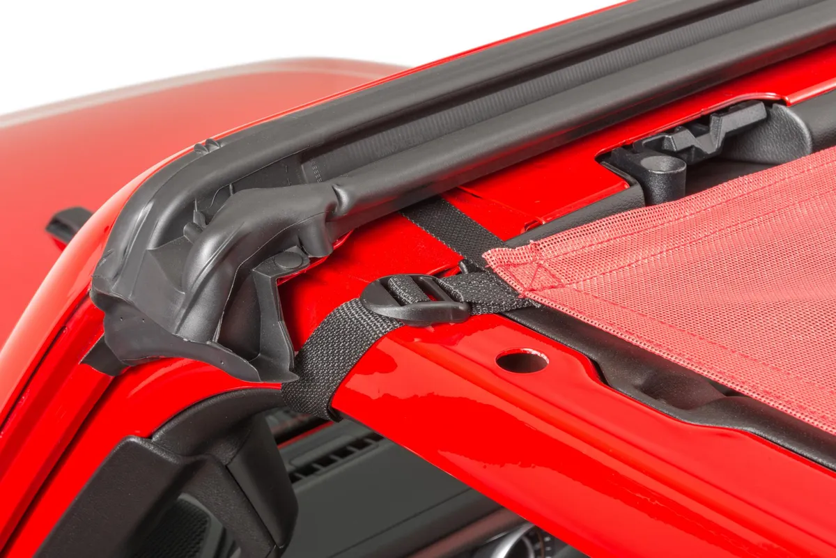 ShadeMaker Freedom Mesh Bimini Top Plus 18-2023 JLU Jeep Wrangler 4 Dr Red product image