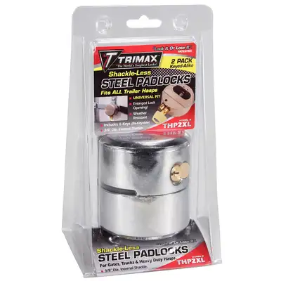 Trimax Inhockey Puckin Internal Shackle Trailer Door Locks2pack Keyed Alike
