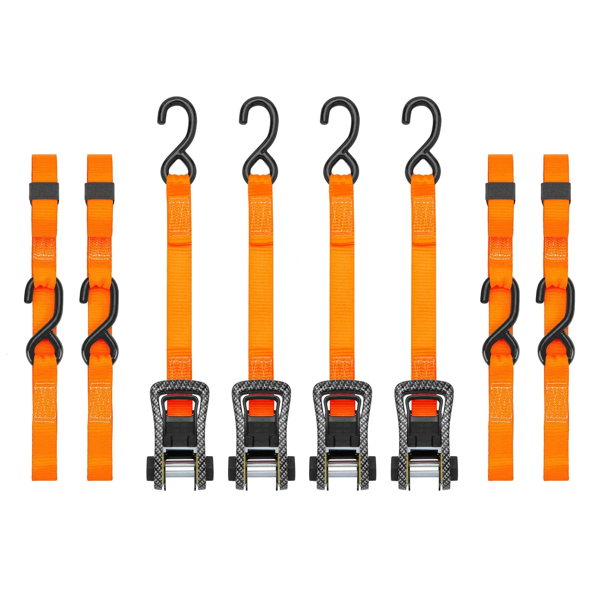 10in 3000lb Carbon x Ratchet Tie Downorange2pk product image