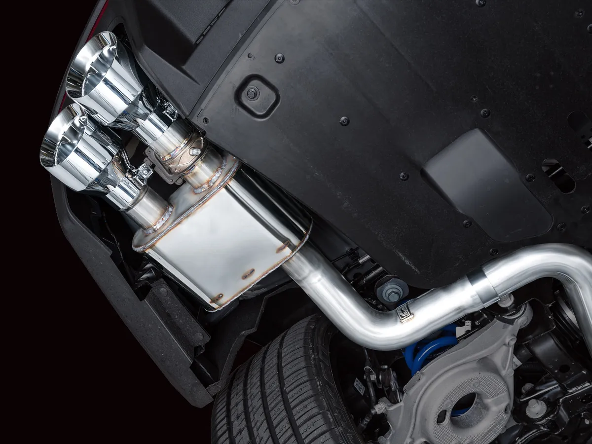 AWE SwitchPath™ Exhaust for S650 Ford Mustang Dark Horse - Quad Diamond Black Tips product image