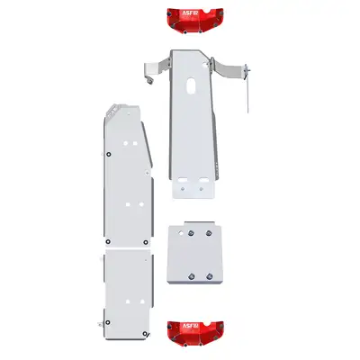 Asfir 4x4 Jeep Wrangler JL Skid Plate Kit (5 Pcs) LWB | 2.0L