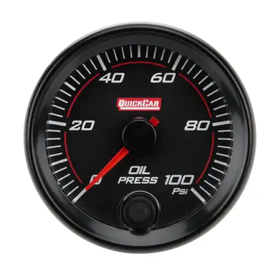 Quickcar Racing Products Redline Gauge Oil Pressure