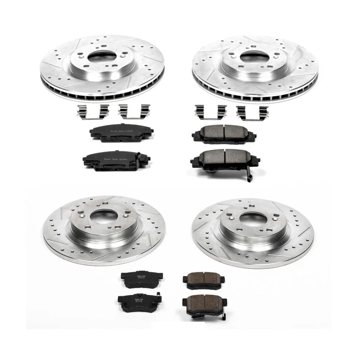 Z23 Evolution Sport Upgrade Kit: Drilled/Slotted Rotors; Carbon-Fiber Ceramic Pads W/Hardware product image
