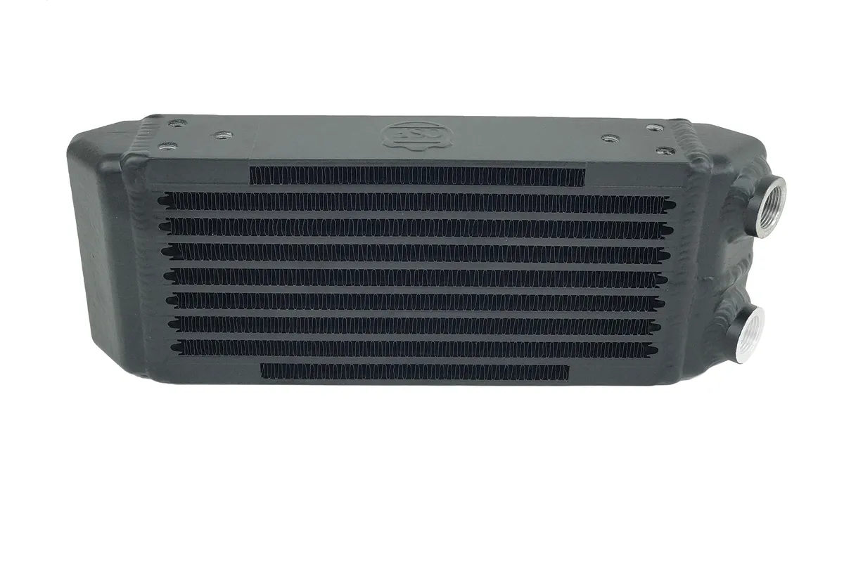 CSF Cooling - Racing & High Performance Division 8119 Universal Dual-Pass Oil Cooler - M22 x 1.5 connections - 13L x 4.75H x 2.16W product image