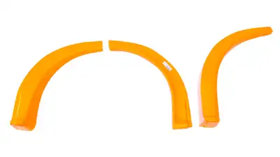 FiveStar MD3 Wheel Flares Dirt Bright Orange Right