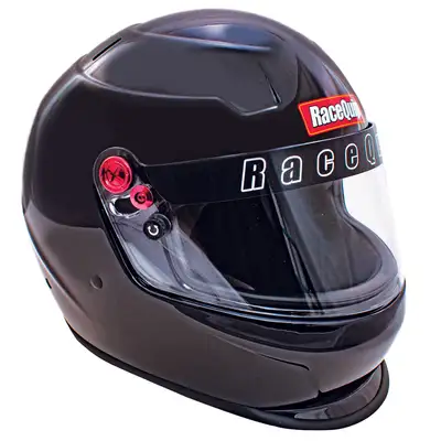 Racequip Pro20 Full Face Helmet Snell Sa2020 Rated Gloss Black Xlarge