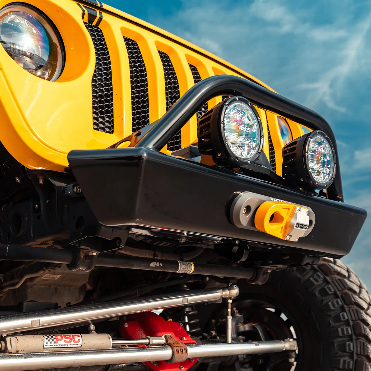 18c Wrangler Legacy Front Bumper With Hoop Raw product image
