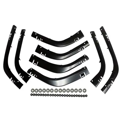 Crown Automotive Jeep Replacement Fender Flare Retainer Kit; Front And Rear; Includes Retainers and Mounting Hardware;