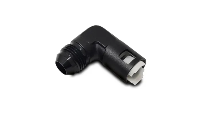 Vibrant Performance - 16920 - 90 Degree Male AN Quick Disconnect EFI Adapter, AN Size:-6; EFI Line Size: 5/16 in. product image