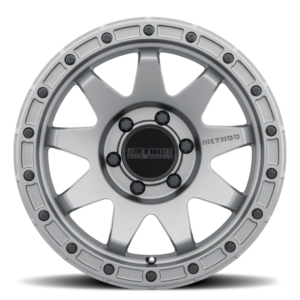 Aluminum Wheels 17x8.5 MR317 Bolt Pattern 6 On 139.7 Offset 0 Lip Size 0.83 Matte Titanium GY Method product image