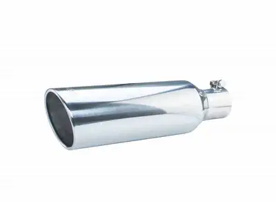 Pypes Performance exhaust Exhaust Tail Pipe Tip 3 in ID x 5 in OD x 18 in L 5 in Tip Bolt On Hardware Not Incl Polished 304 Stainless Steel Pypes Exhaust
