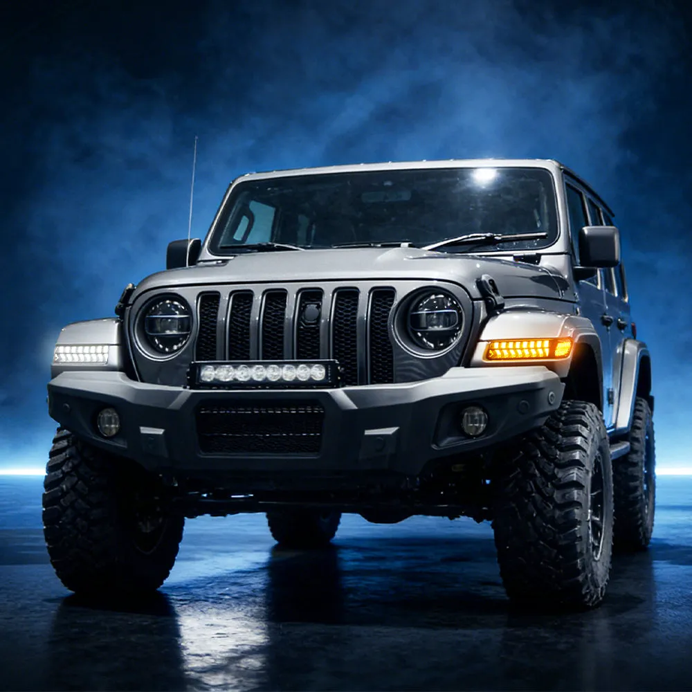 Jeep JL & Gladiator Fender Lights - Smoke DRL & Sequential Turn Signals product image