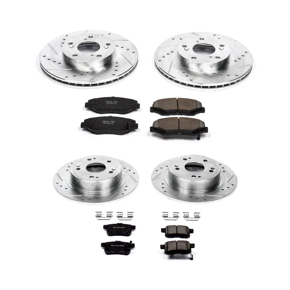 Z23 Evolution Sport Upgrade Kit: Drilled/Slotted Rotors; Carbon-Fiber Ceramic Pads W/Hardware product image