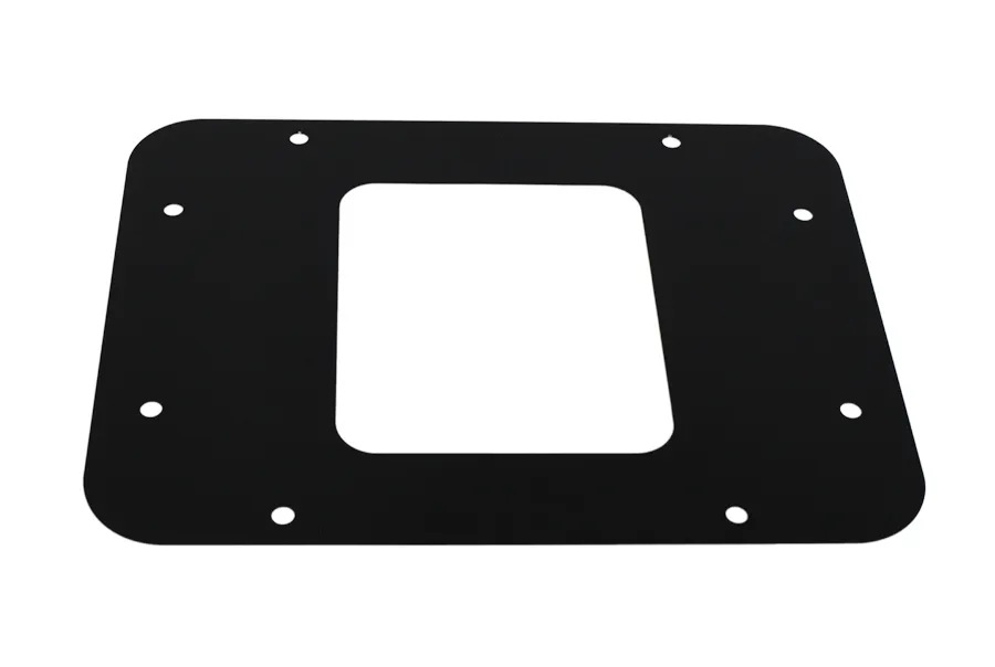 Jeep JK BackSide License Plate Mount with LED's 07-09 Wrangler JK Textured Black Kentrol product image