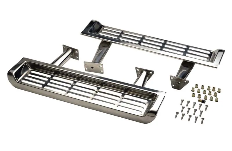 Jeep TJ Side Steps Pair 97 Wrangler TJ-2000 Polished Silver Kentrol product image