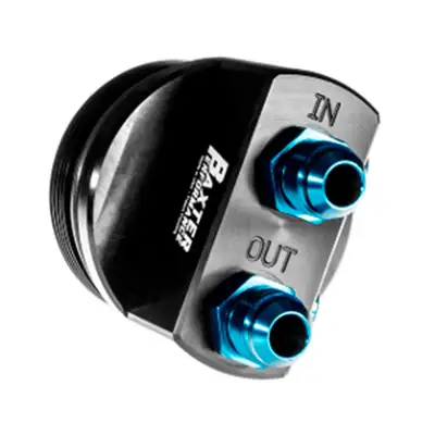 Baxter Performance 0724 Camry Cartridge to Remote Oil Filter Adapter Multiport Blac