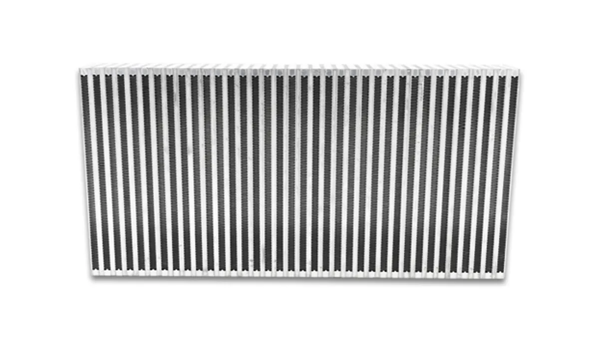 Vertical Flow Intercooler Core; 24 in. Core Width; 3.5 in. Core Thickness; 12 in. Height; 6061 Aluminum; product image