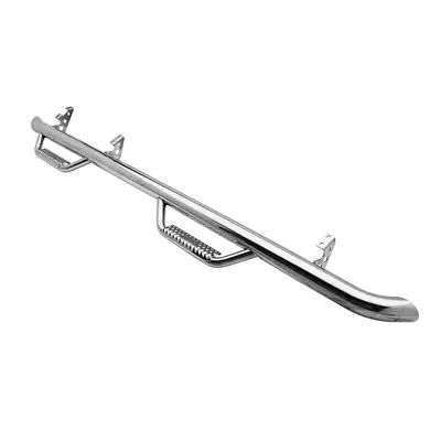 Smittybilt 0721 Tundra Crew Max 6.6ft Bed Wheel to Wheel Nerf Steps W/Cleated Steps; Stainless Steel