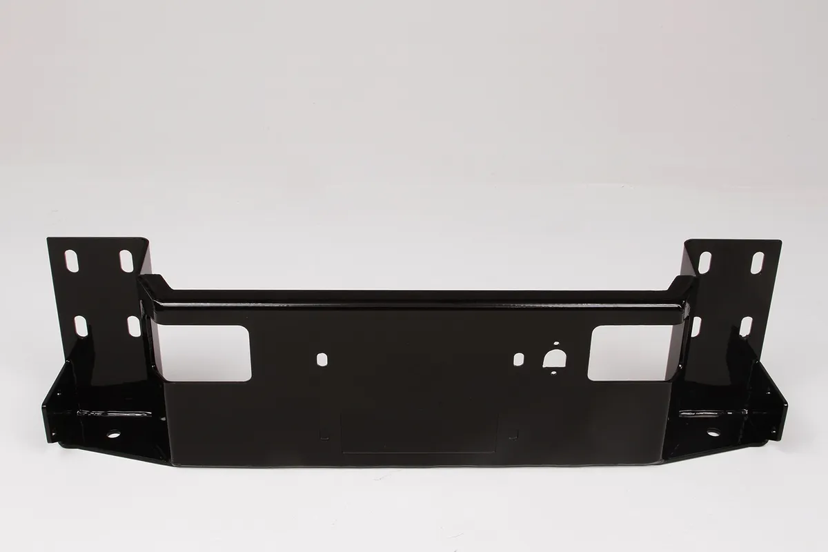 Fab Fours Elite Ranch Winch Tray; 2 Stage Black Powder Coated; Fits Half Ton Bumpers;