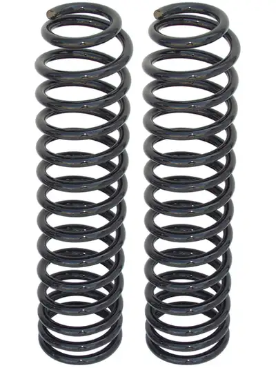 Rock Jock Front Coil Springs 07-18 Wrangler JK 2 Door 4 Inch (TJ, JK 4 Door-1 Inch ) Pair RockJock 4x4