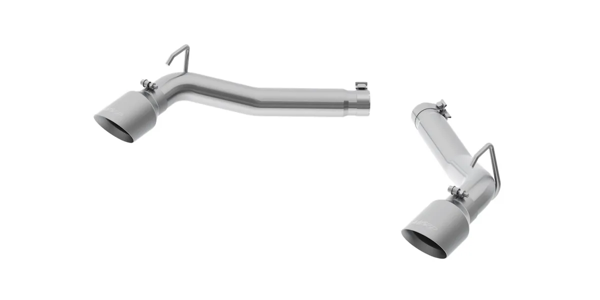 Armor Lite Axle Back Exhaust System; 3 in.; Incl. Muffler Delete Pipes/Tailpipes/Hardware/4.5 in. OD Tips; Aluminized; product image