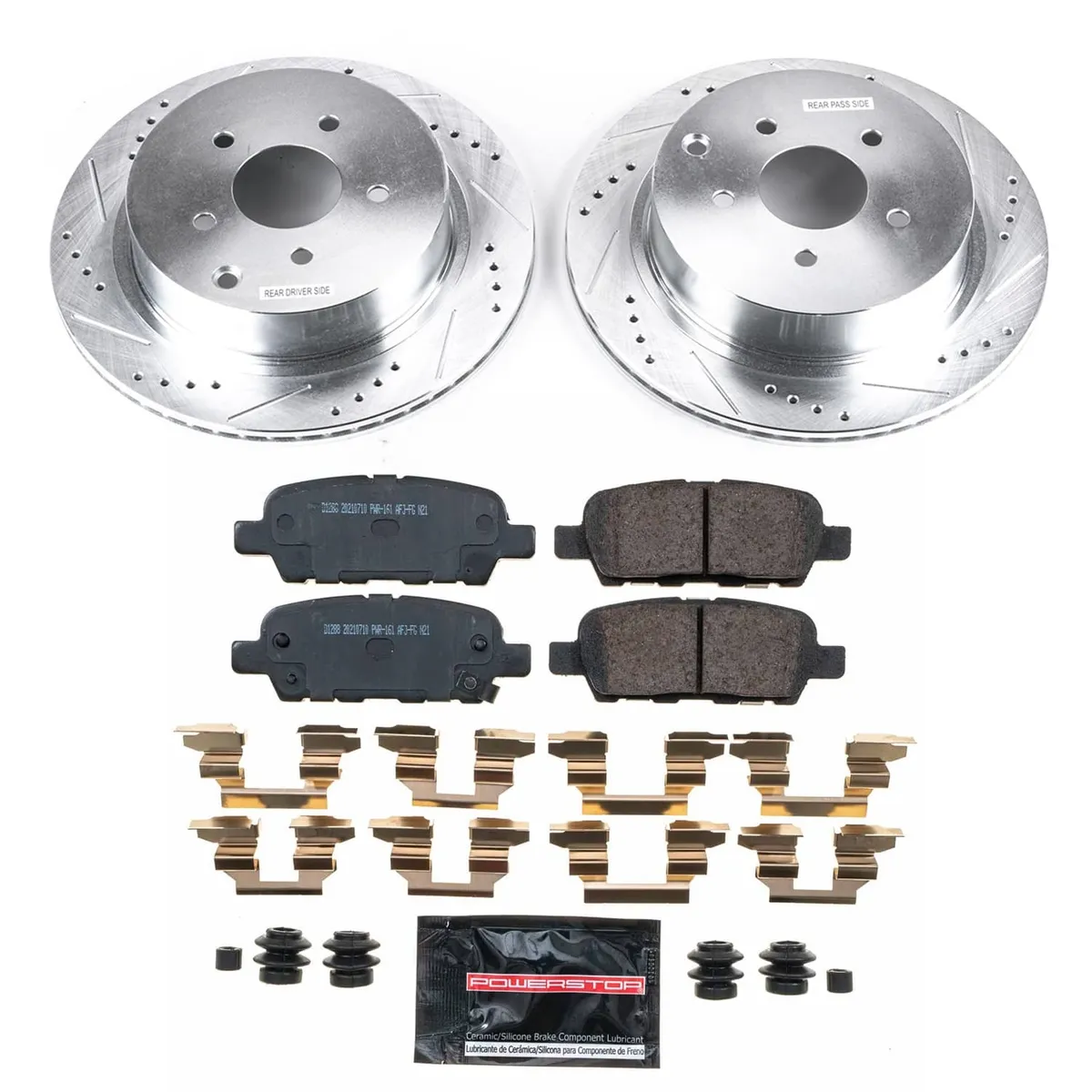Z26 Street Warrior Upgrade Kit: Drilled/Slotted Rotors; Carbon-Fiber Ceramic Pads W/Hardware product image