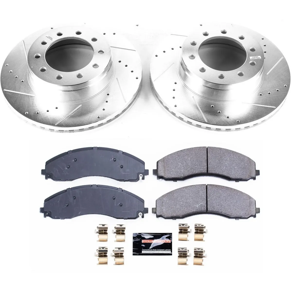 Z23 Evolution Sport Upgrade Kit: Drilled/Slotted Rotors; Carbon-Fiber Ceramic Pads W/Hardware product image