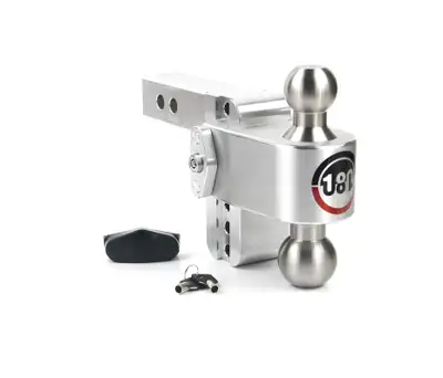 Weigh Safe Turnover Ball 4in Drop Hitch W/2in Shank 8k/10k Gtwr W/Dual Pin Lock