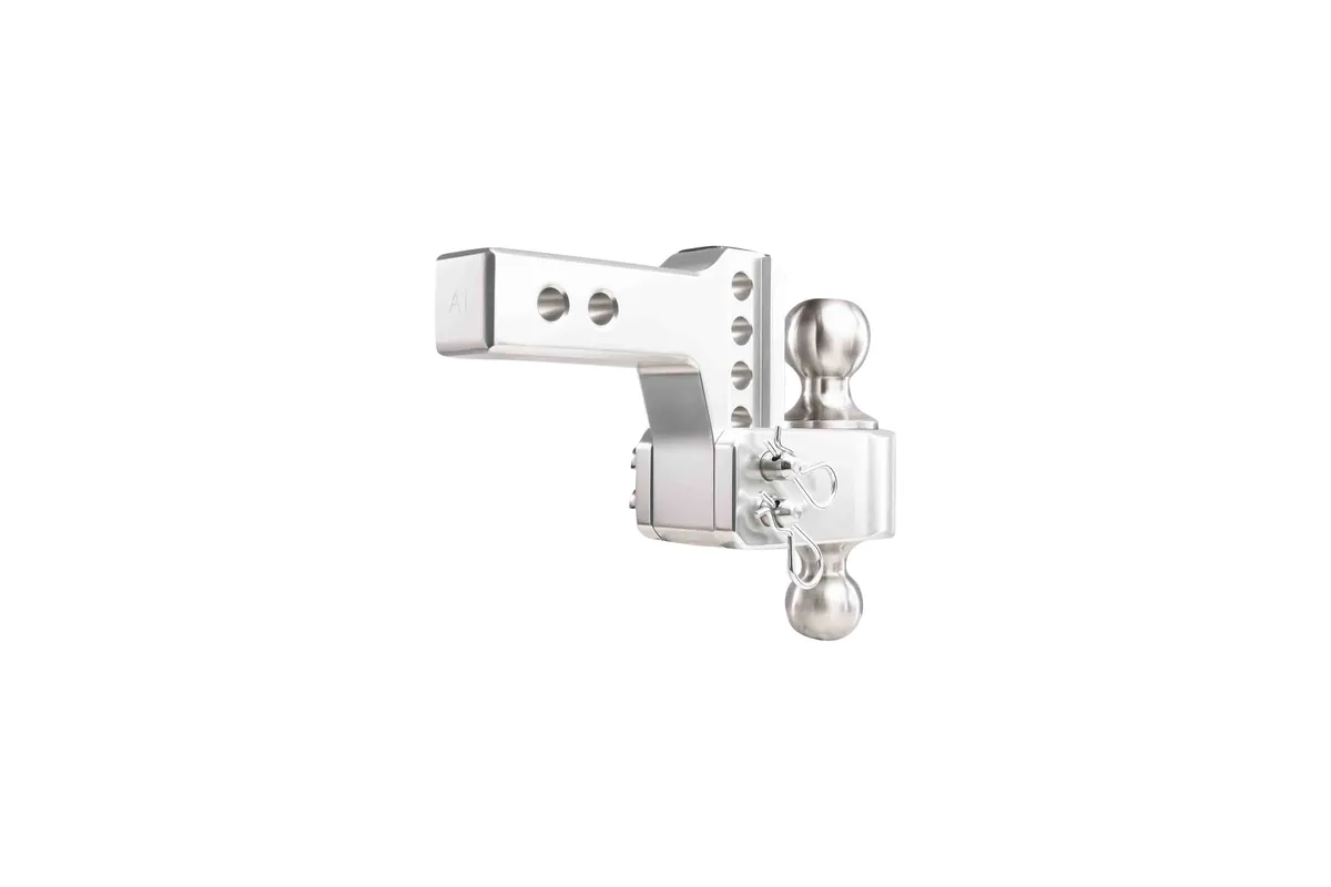 2.0" Aluminum Medium Duty Hitch 2" Drop/Rise w/ Stainless Steel Dual Ball product image