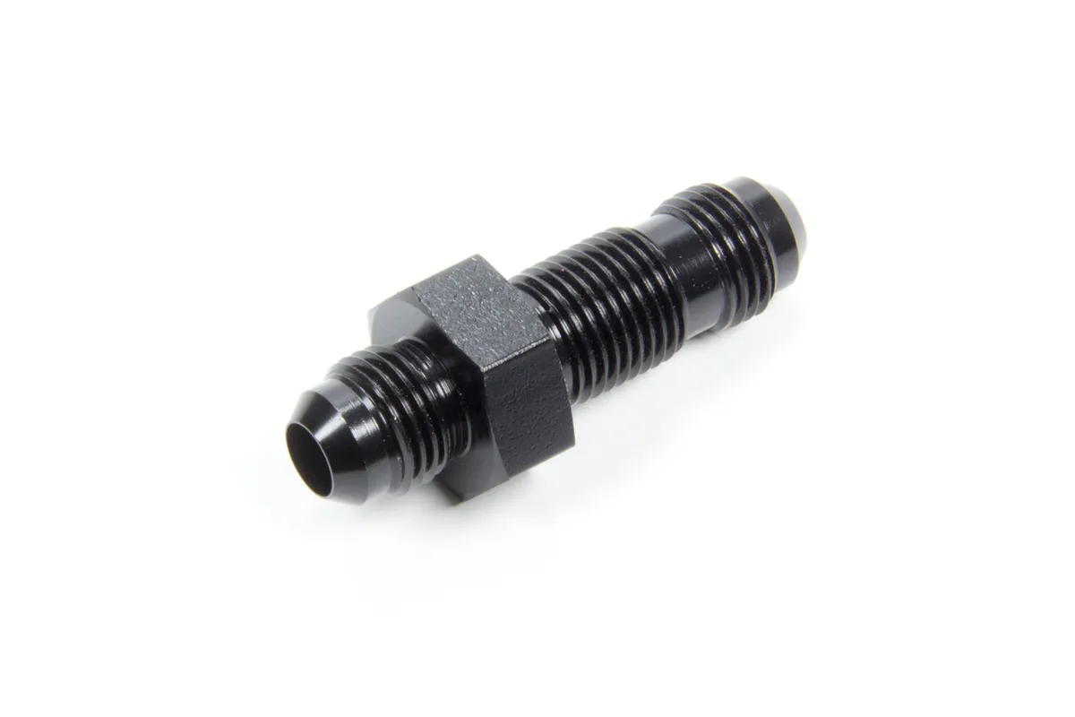 Aeroquip #6 Flare End Bulkhead Union Black