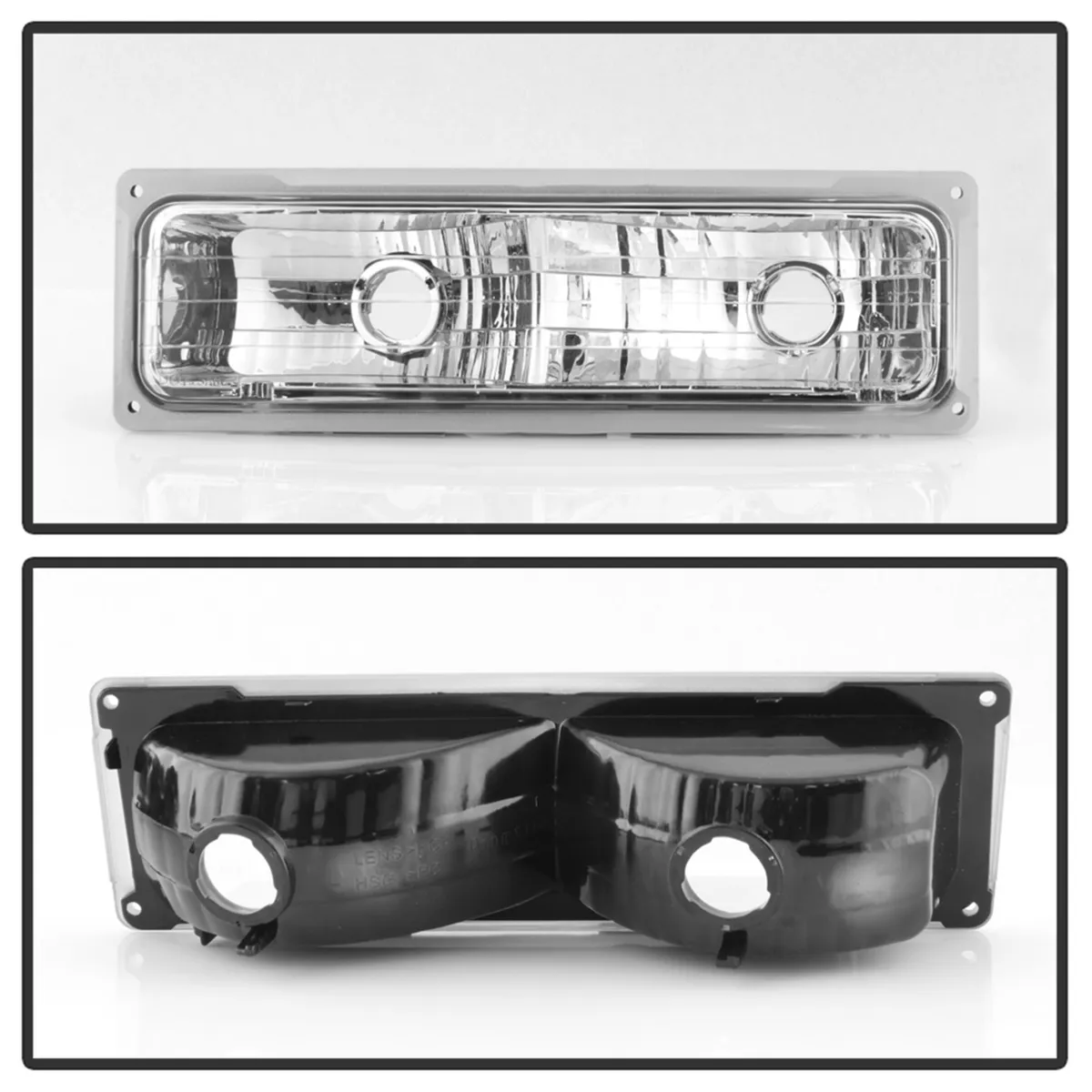 XTune Headlights; w/Corner And Parking Lights; 8 pc. Set; Chrome; Not Compatible w/Seal Beam Headlight; product image